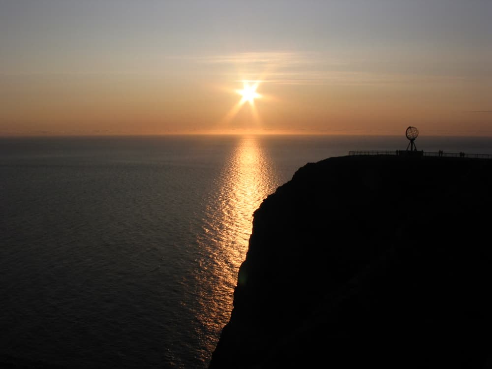 The midnight sun — North Cape