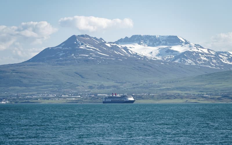 Akureyri at the head of Eyjafjörður, North Iceland