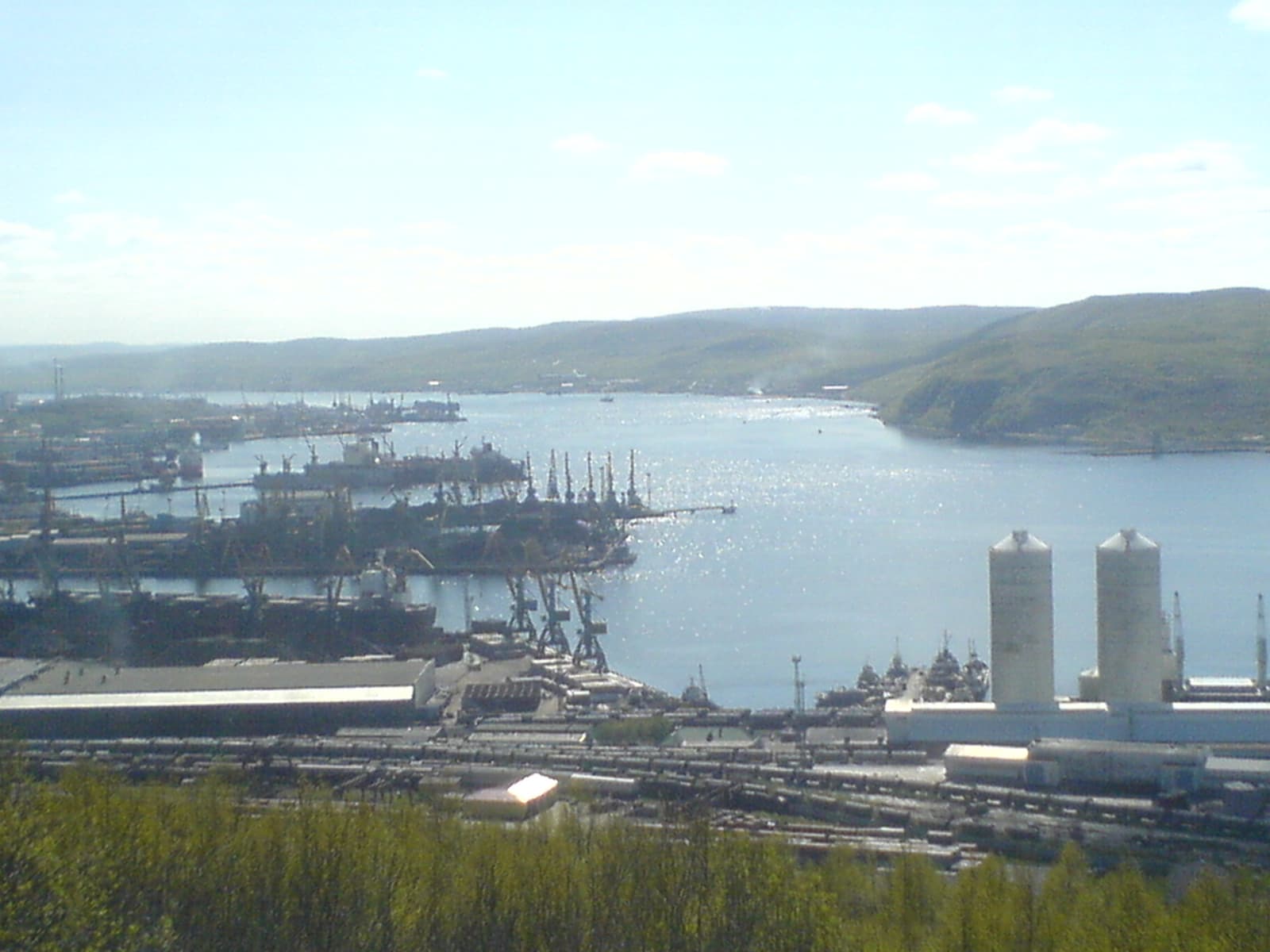 The port of Murmansk on the Kola Bay, Russia